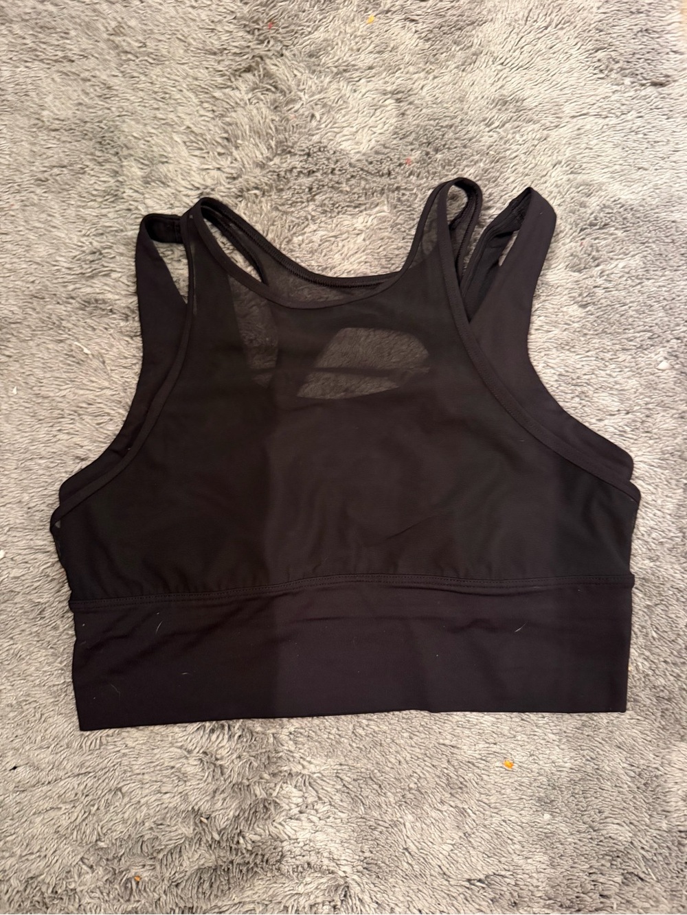 lululemon athletica Black Racerback High-Neck Sports Bra